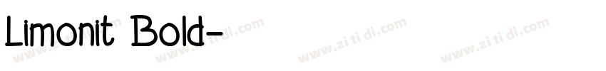 Limonit Bold字体转换
